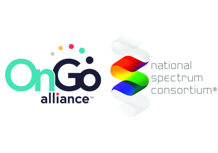 Logos for the OnGo Alliance and the National Spectrum Consortium